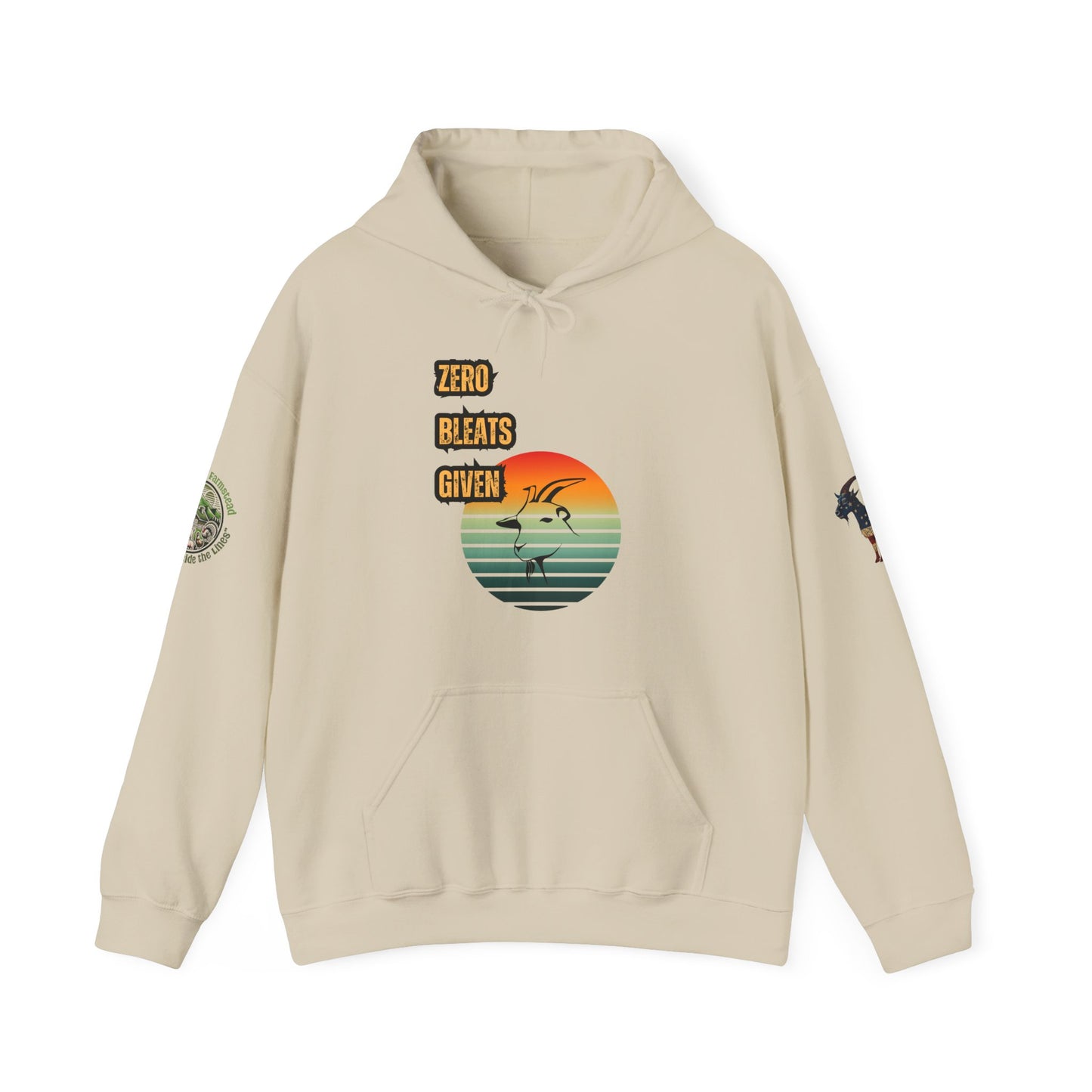 Funny No Bleats Given Goat Hoodie