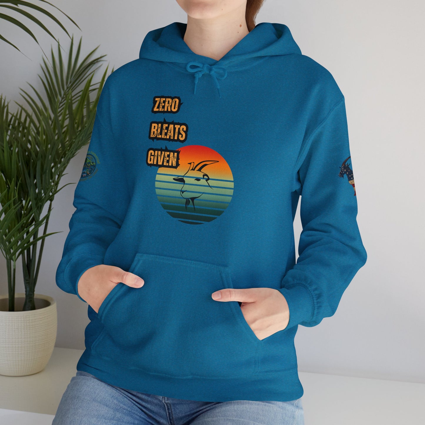Funny No Bleats Given Goat Hoodie