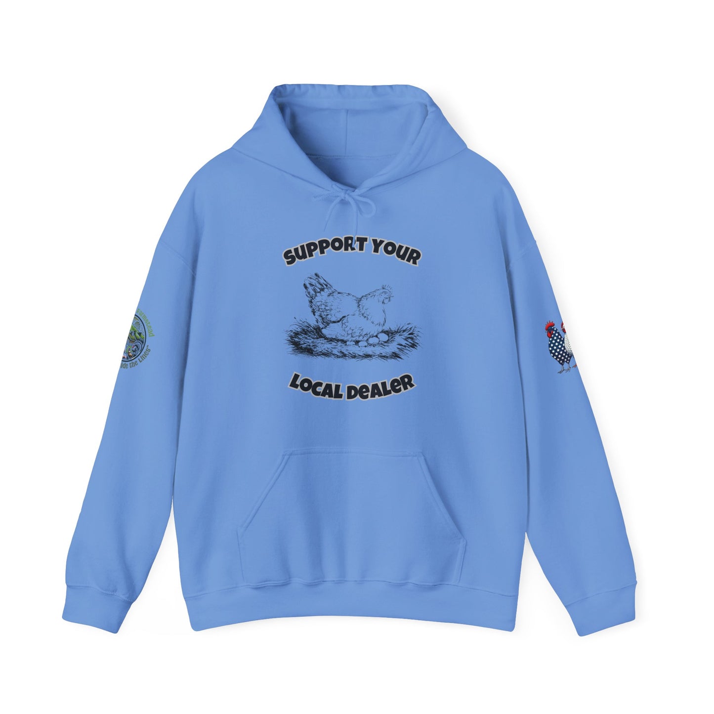 Your Local Dealer' farm humor design Carolina Blue