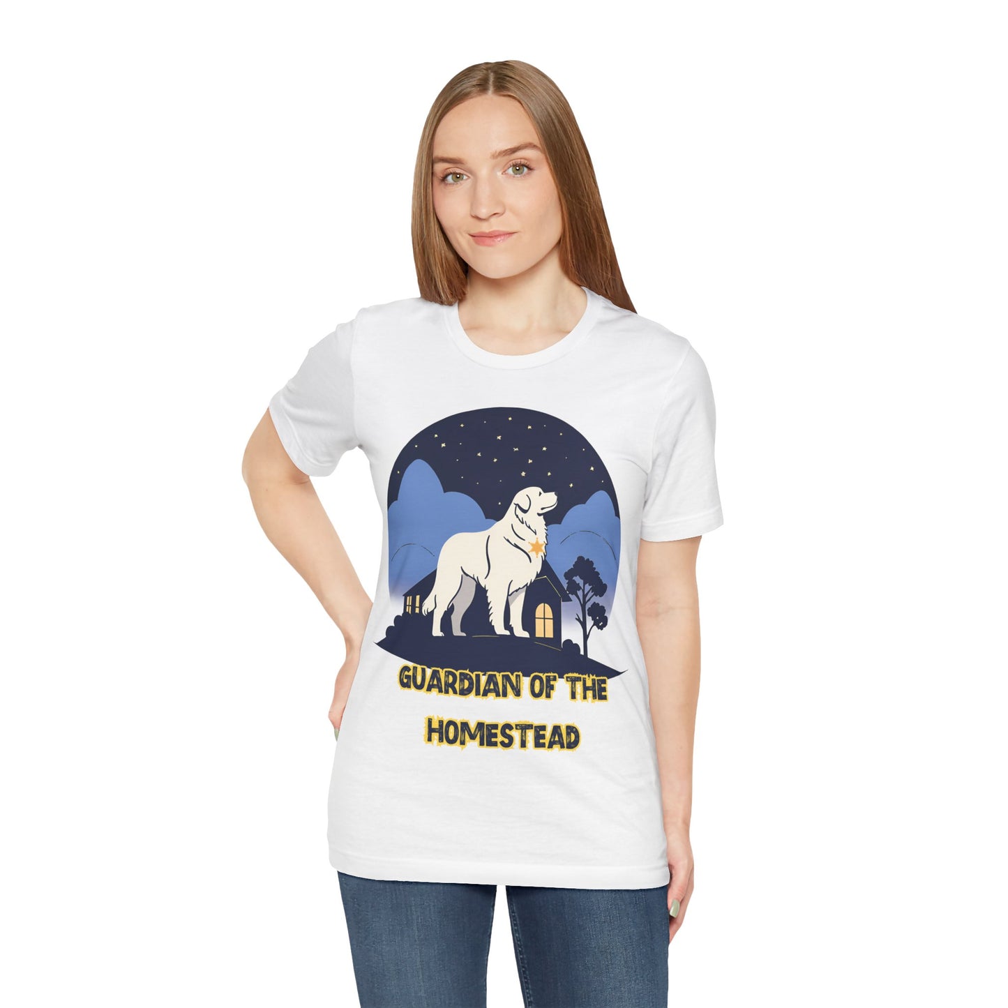 Guardian of the Homestead" Great Pyrenees T-Shirt