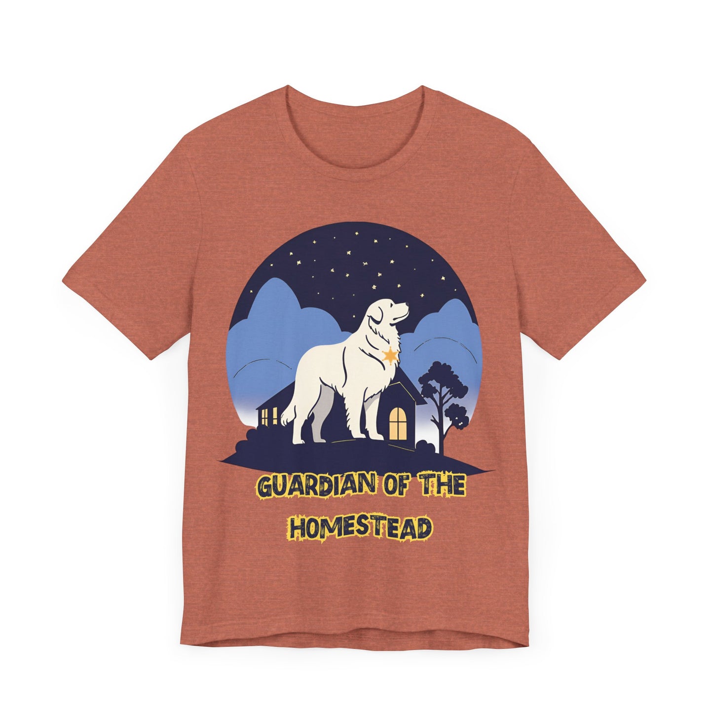 Guardian of the Homestead" Great Pyrenees T-Shirt