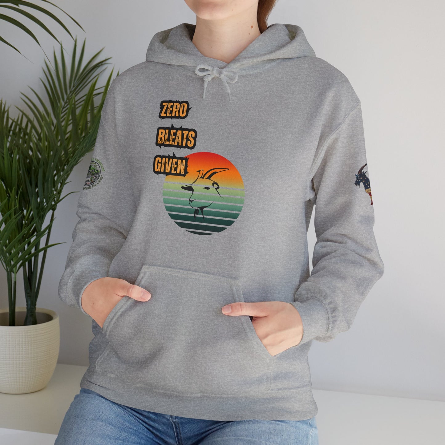 Funny No Bleats Given Goat Hoodie