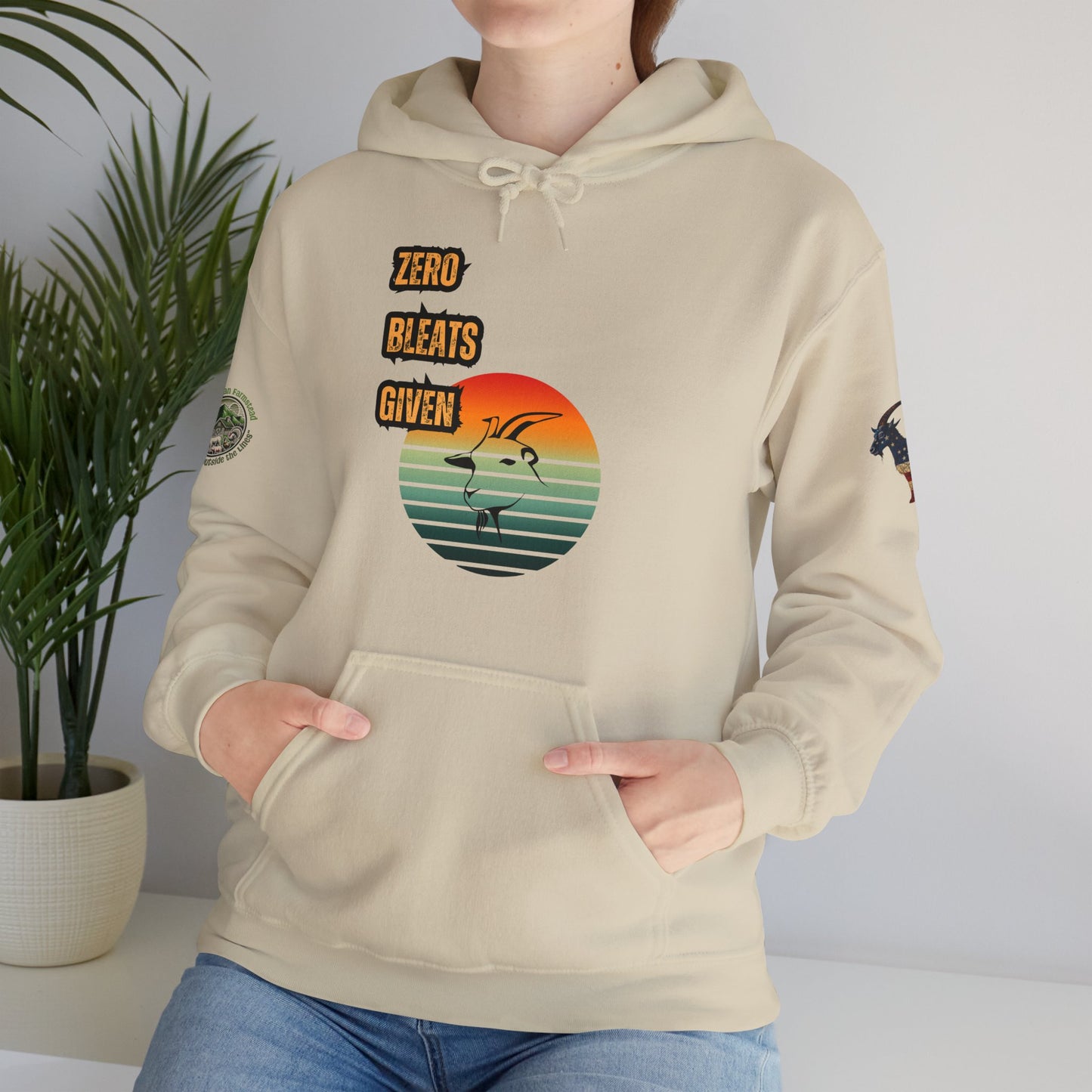 Funny No Bleats Given Goat Hoodie