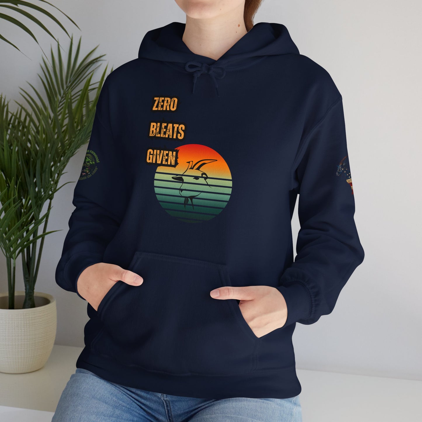 Funny No Bleats Given Goat Hoodie