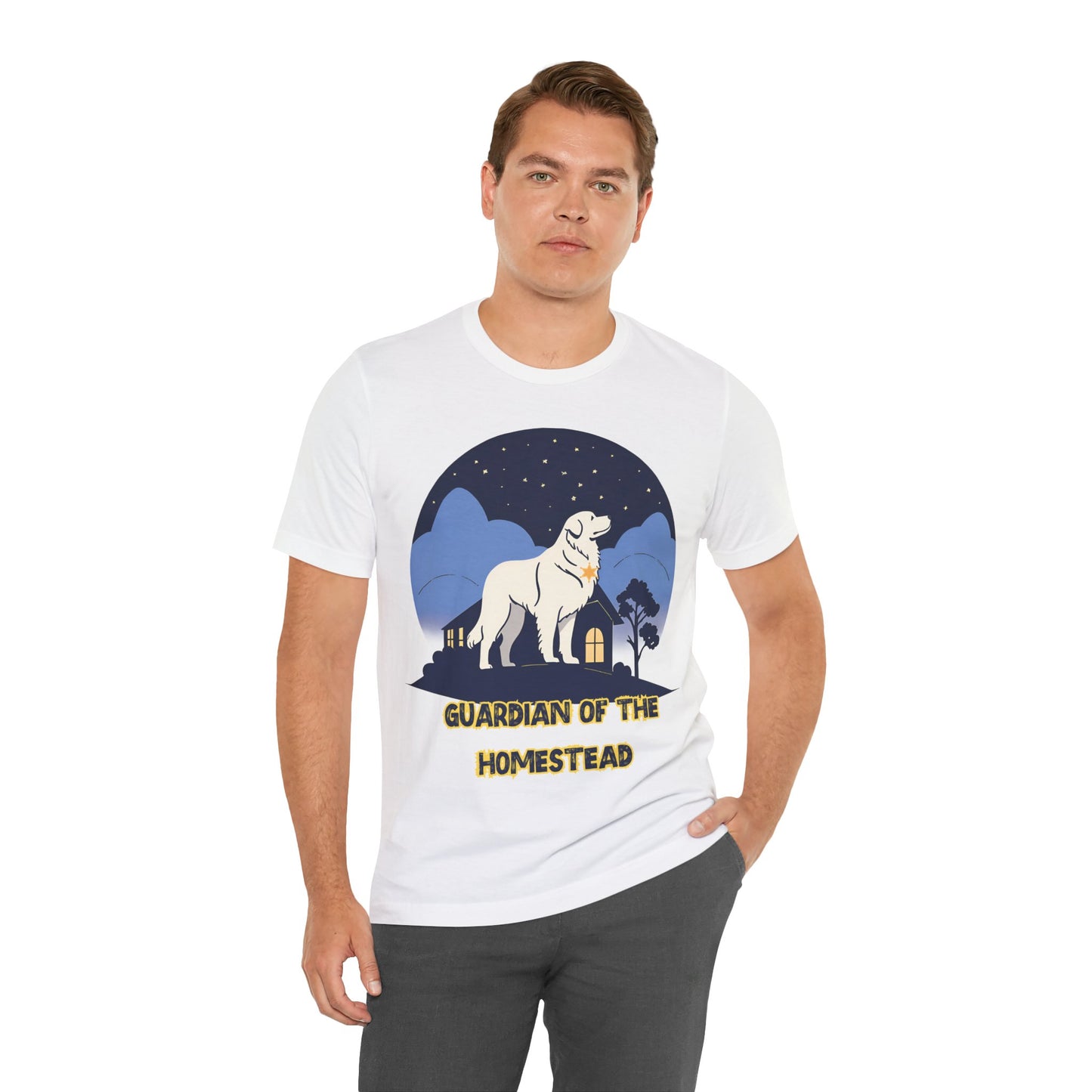Guardian of the Homestead" Great Pyrenees T-Shirt