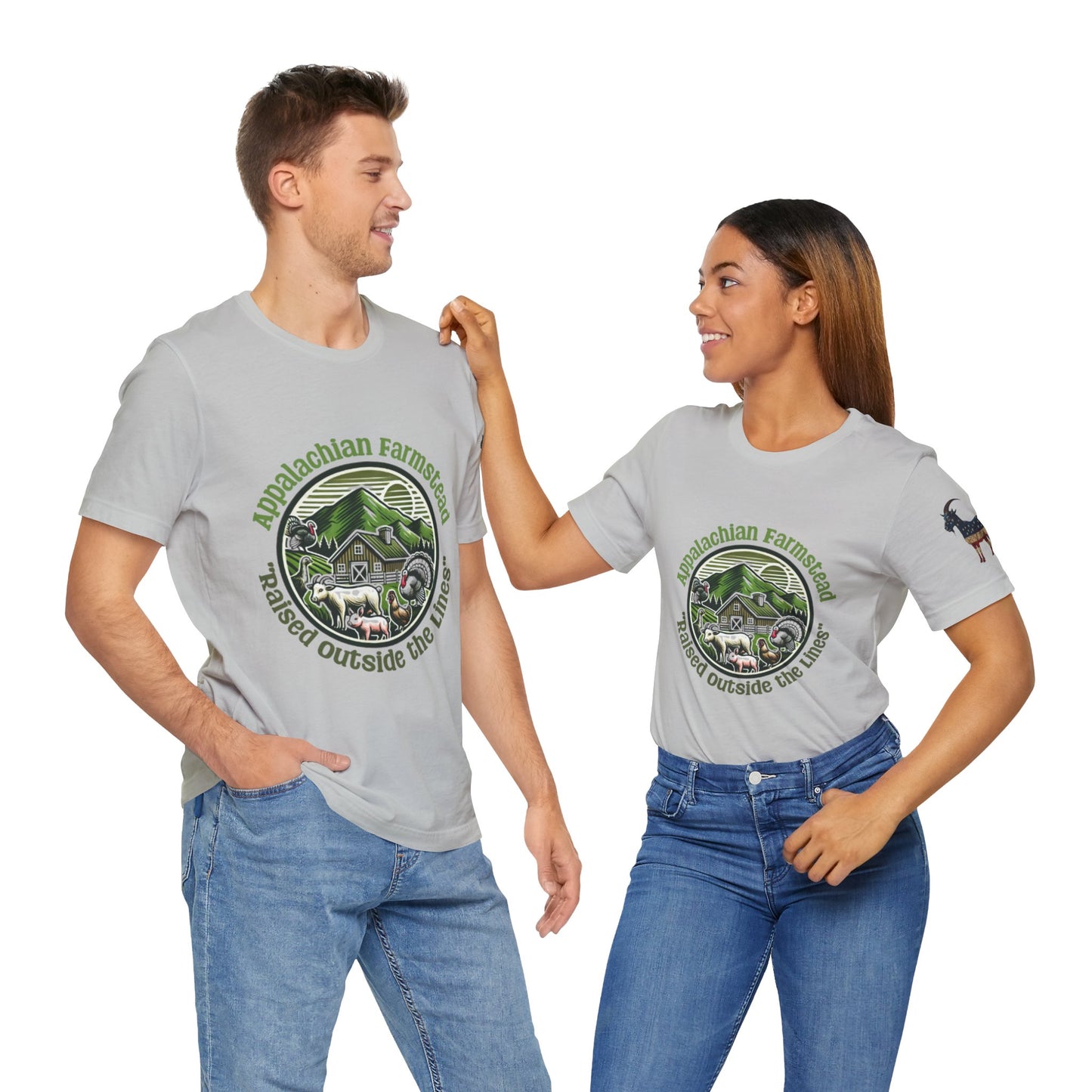 Appalachian Farmstead Logo, Raised Outside the Lines Tee