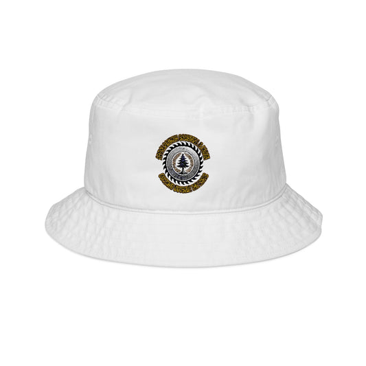 Appalachian Farmstead embroidered bucket hat white